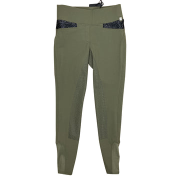 Kingsland 'Evelyn' Tights in Green Kalamata 