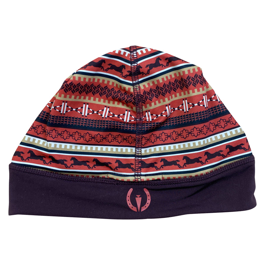 Kerrits 'Fair Isle' Fleece Beanie in Equestrian Aztec