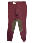 Back of Noble Outfitters 'Signature' Side Zip Breeches in Fig
