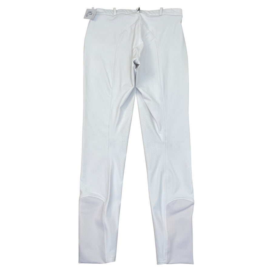 Back of B Vertigo 'Melissa' Knee Patch Breeches in White