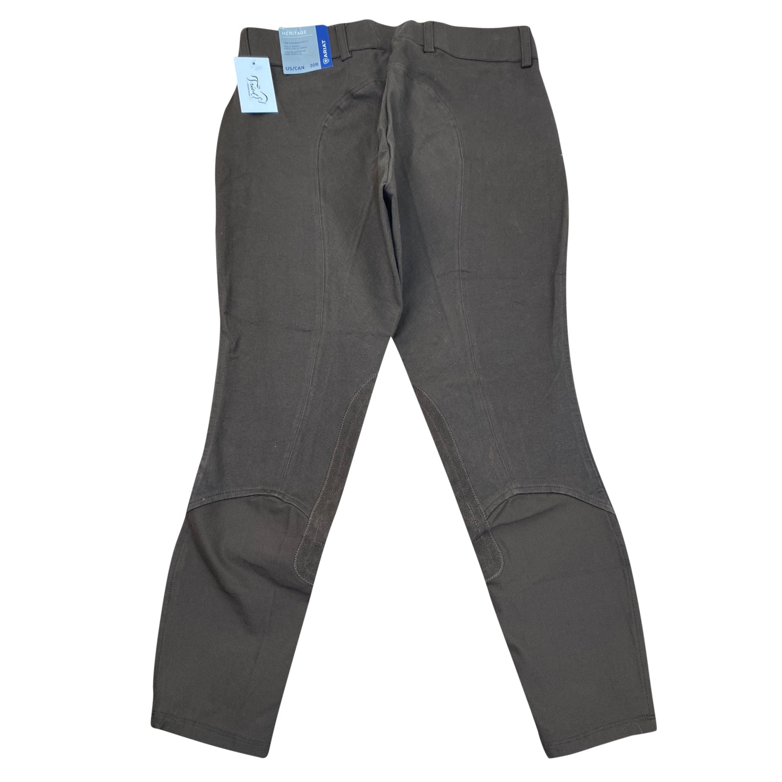 Back of Ariat 'Heritage' Low Rise Breeches in Mocha 