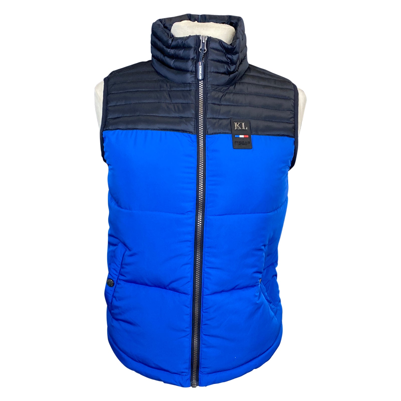 Kingsland 'Dennis' Puffer Vest in Blue Lalique 