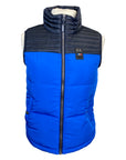 Kingsland 'Dennis' Puffer Vest in Blue Lalique 