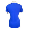 Back of Equiline 'Hale' Polo Shirt in Royal 