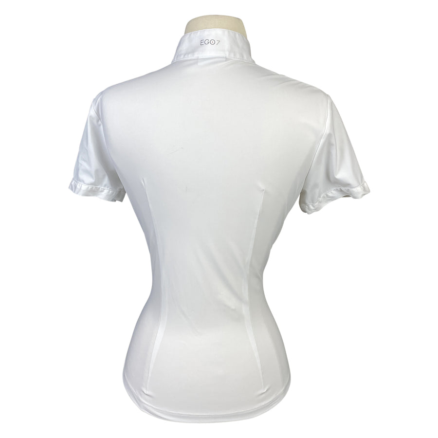 Back of EGO7 Show Shirt in White