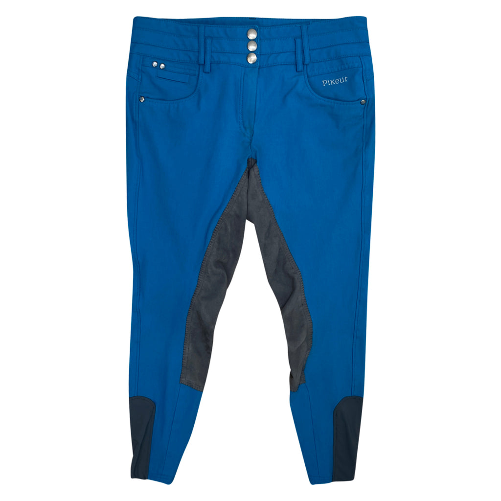 Pikeur 'Cascada' Full Seat Breeches in Turquoise 