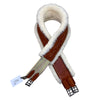 Edgewood Sheepskin Single End Elastic Girth in Chestnut