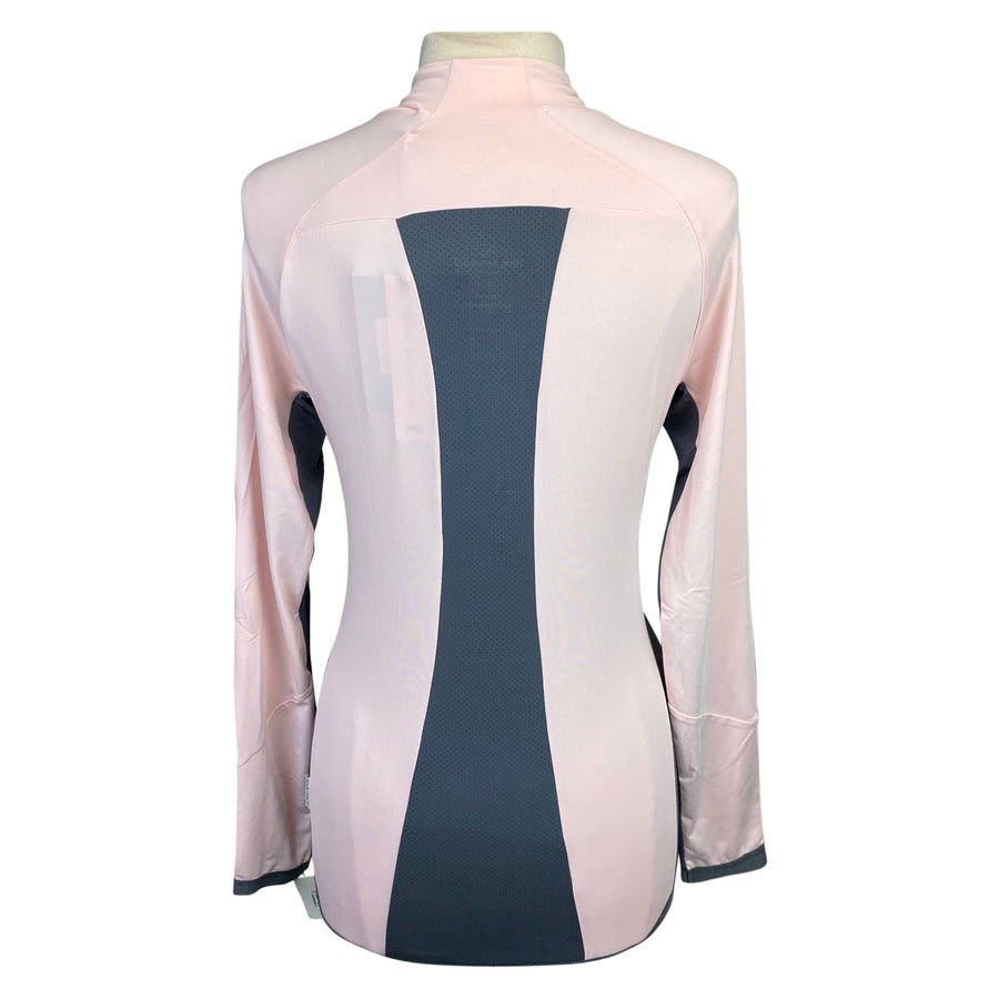 Back of Horseware 'Lana' Technical Full Zip Top in Rosewater