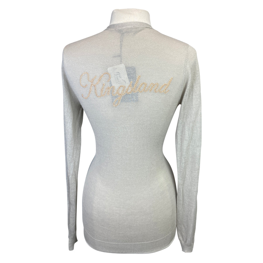 Back of Kingsland 'Ginger' Cardigan in Stone