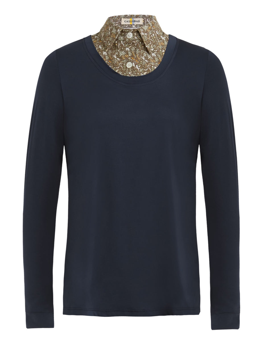 Callidae Practice Shirt in Navy/Jungle