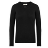 CALLIDAE The V Neck Sweater in Black - Women's XS