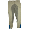 Back of Riding Sport Full Seat Breeches in Beige/Blue