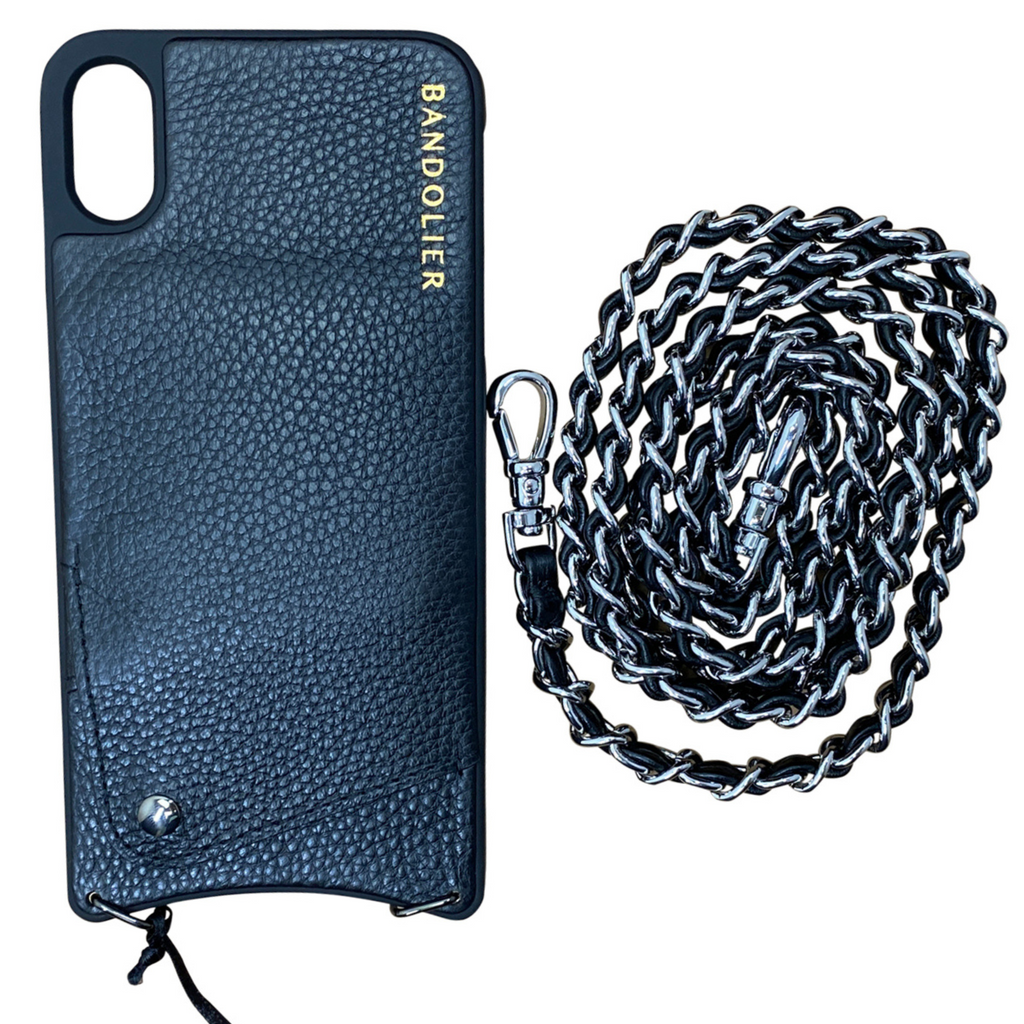 Bandolier 'Anna' Cross Body Phone Case in Black - iPhone Xs Max