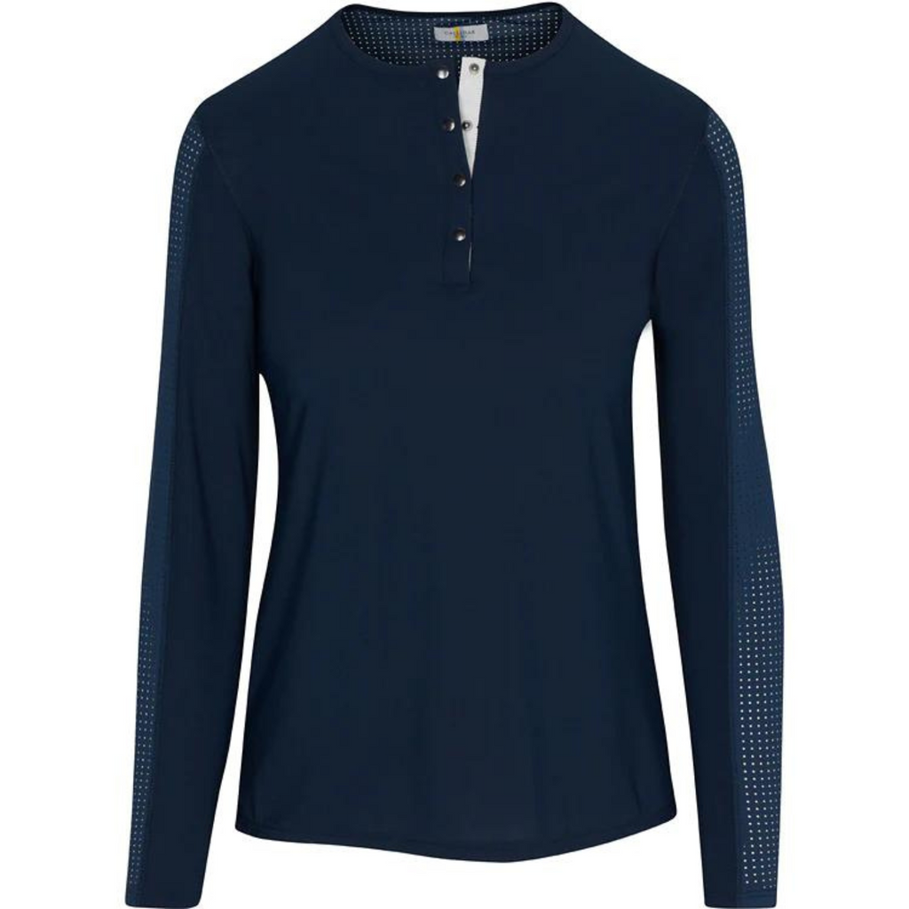 CALLIDAE The Tech Practice Shirt in Rainforest w/ Grey Ribbon 