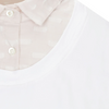 Collar details of CALLIDAE The Practice Shirt in White/Cloud - Women's XL