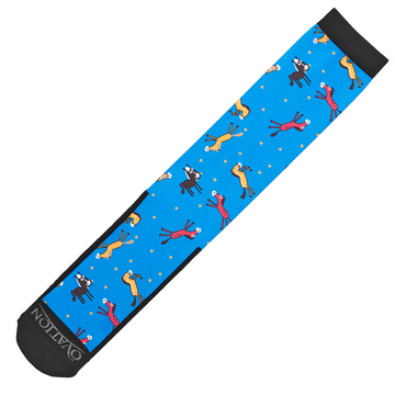 Ovation 'Footzees' Zocks in Blue Ponies